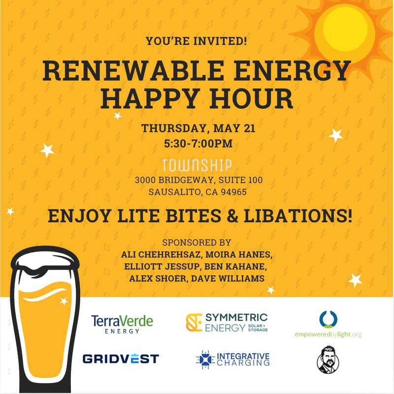 Cover Image for May 21 Renewable Energy Happy Hour