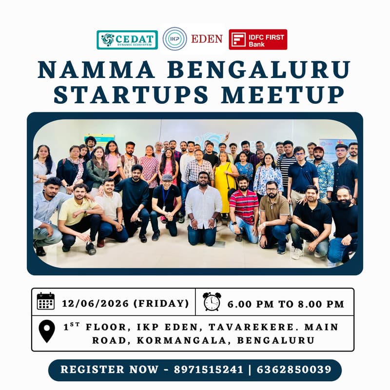 Cover Image for Namma Bengaluru Startups Meetup