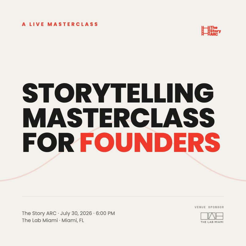 Cover Image for Storytelling Masterclass for Founders @ The Dock, by The Lab