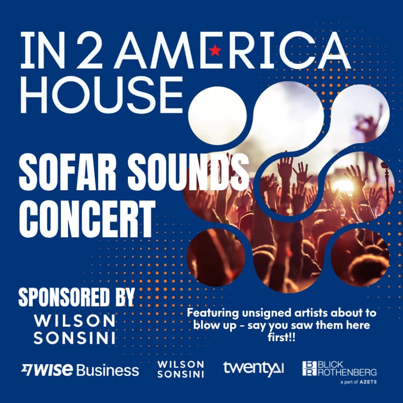 Cover Image for In2America House - Sofar Sounds Concert. Sponsored by Wilson Sonsini.