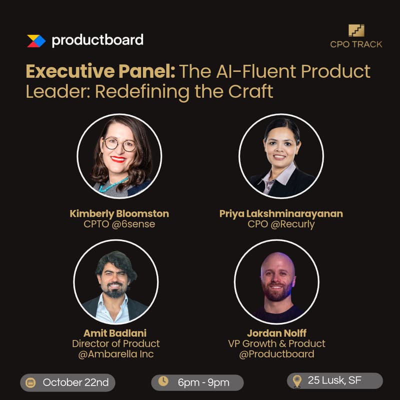 Cover Image for Executive Panel: The AI-Fluent Product Leader: Redefining the Craft