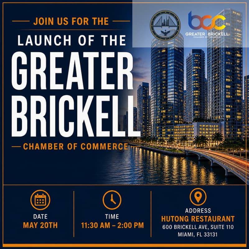 Cover Image for Greater Brickell Chamber Lunch Launch