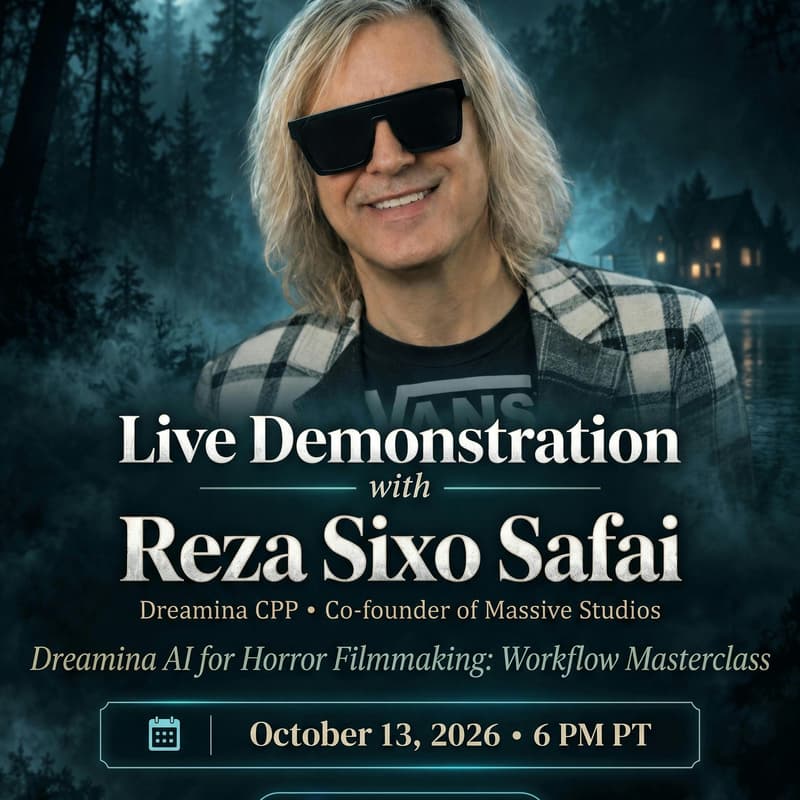 Cover Image for Dreamina AI x Reza Sixo Safai Chat: From Concept to Screen (Live AI Demo)