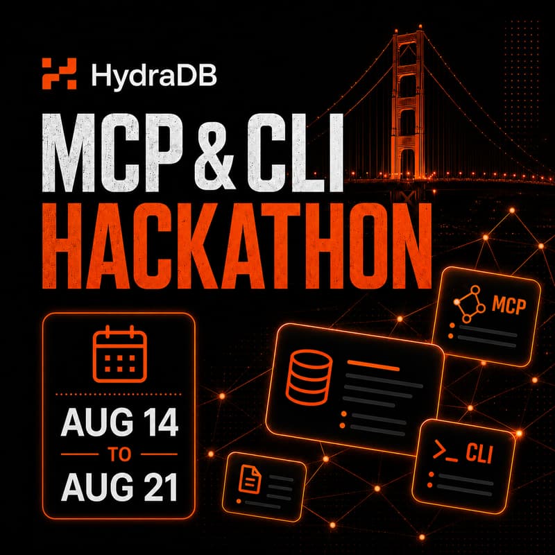 Cover Image for HydraDB x MCP & CLI Hackathon