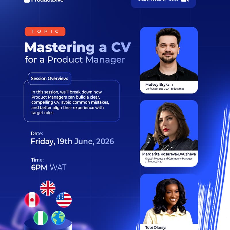 Cover Image for ProductDive Global Webinar -June