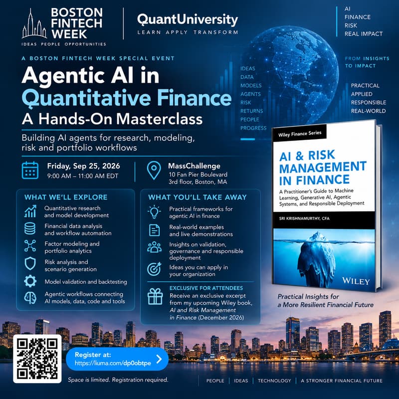 Cover Image for Agentic AI in Quantitative Finance: A Hands-On Masterclass