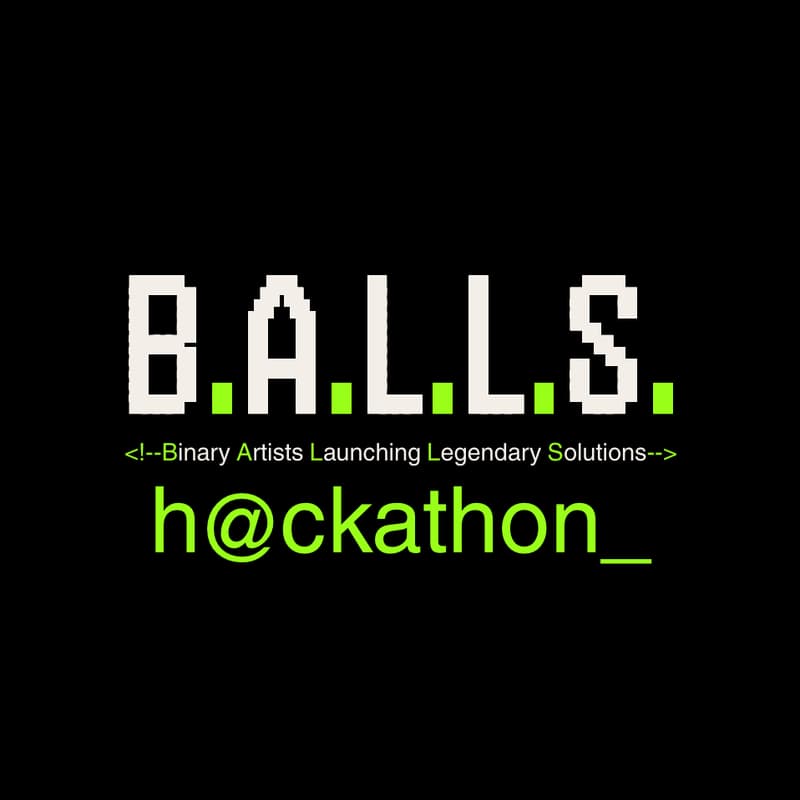 Cover Image for B.A.L.L.S. hackathon