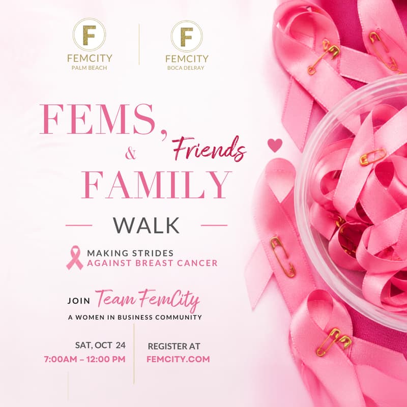 Cover Image for Fems, Friends and Familly Walk | Making Strides Against Breast Cancer