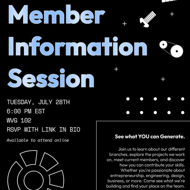 Cover Image for Generate Fall Member Info Session
