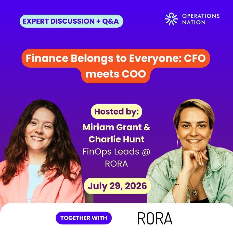 Cover Image for Finance Belongs to Everyone: CFO meets COO