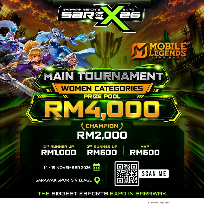Cover Image for SAREX26 MOBILE LEGEND BB REGISTRATION (WOMEN)