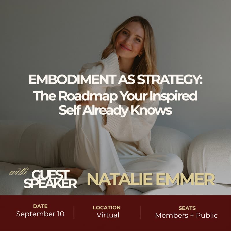 Cover Image for Embodiment as Strategy: The Roadmap Your Inspired Self Already Knows with Natalie Emmer