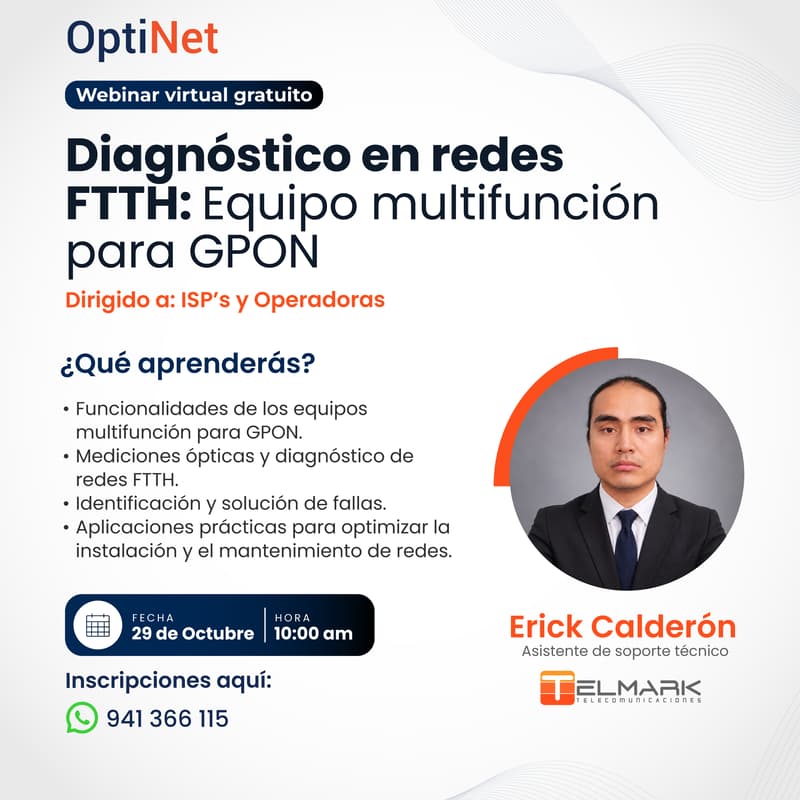Cover Image for Diagnóstico en redes FTTH: Equipo multifunción para GPON