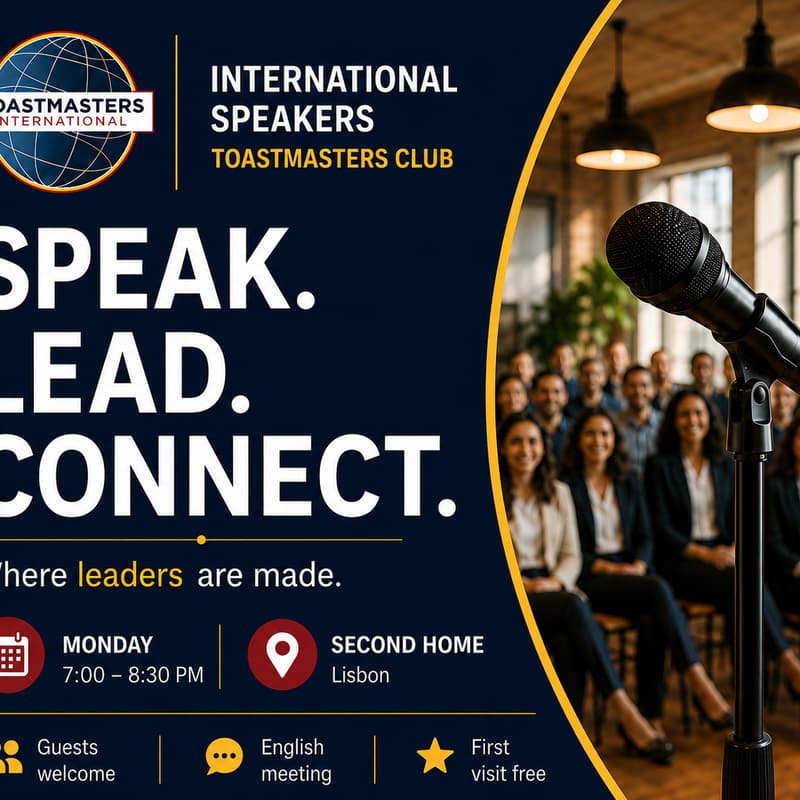 Cover Image for 🎤 Discover International Speakers Toastmasters Club