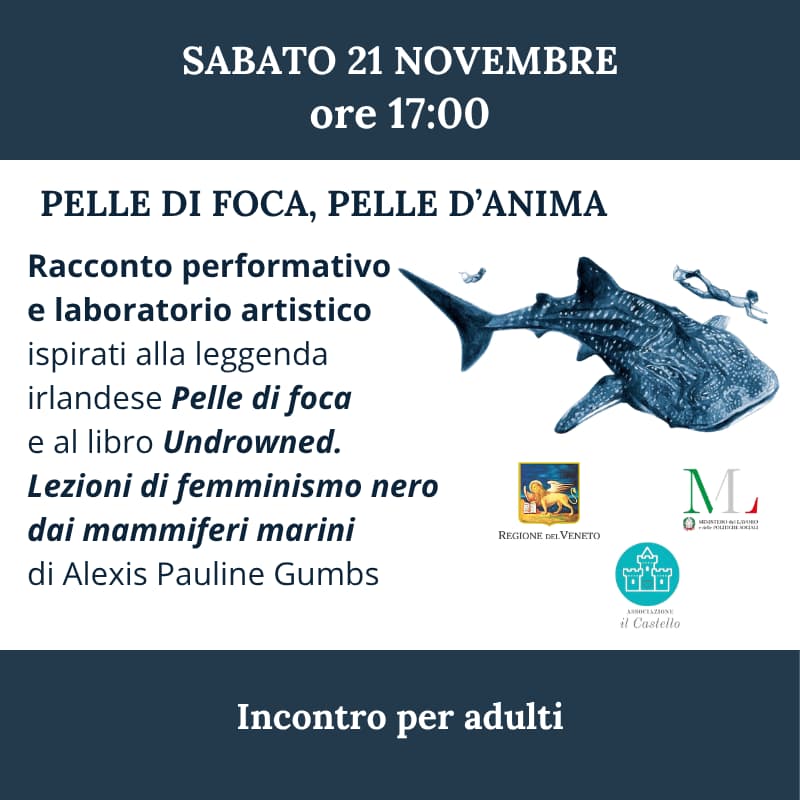Cover Image for Pelle di foca, pelle d'anima — Racconto performativo e laboratorio artistico per adulti (Associazione Il Castello odv)