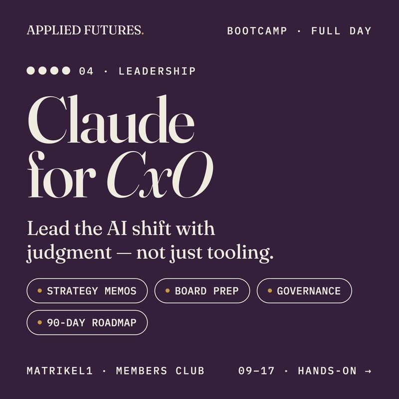 Cover Image for Bootcamp | Claude for CxO