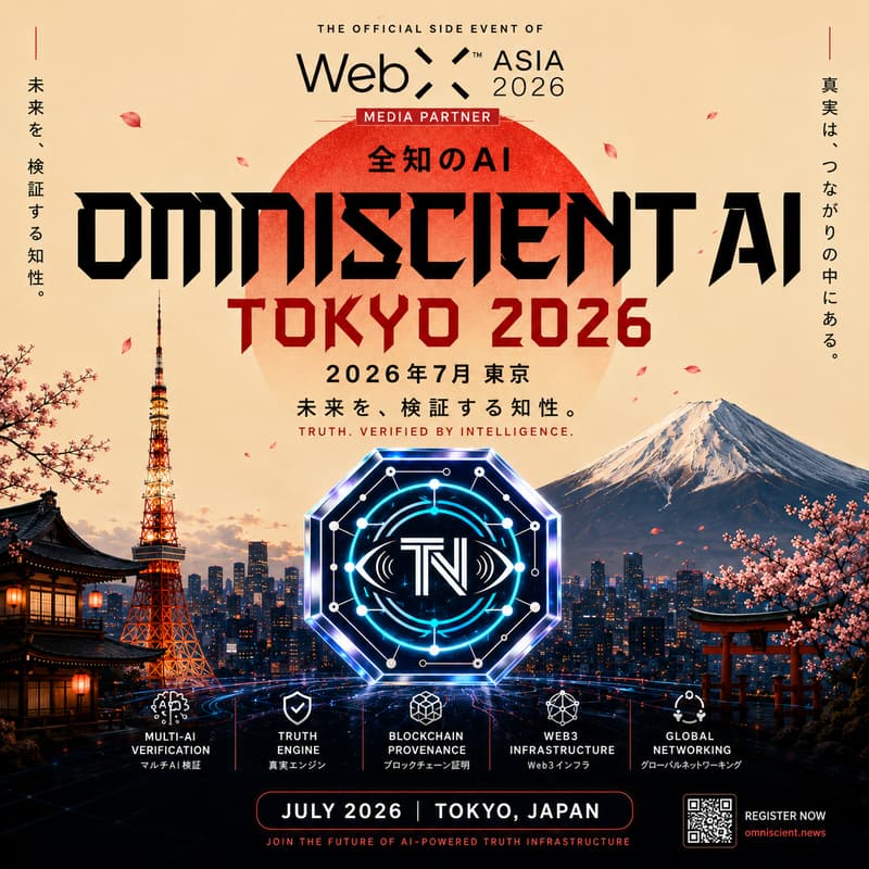 Cover Image for AI ECONOMIC FORUM, TOKYO 2026 ⟡ Truth Intelligence Summit — Official Side Event of WebX Asia 2026