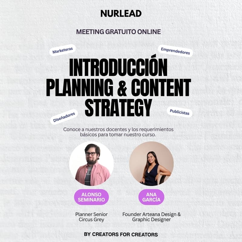Cover Image for Preguntas y Respuestas: Introducción al Curso Planning & Content Strategy