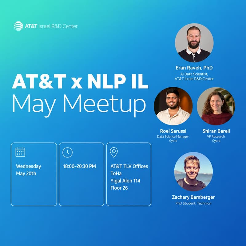 Cover Image for NLP IL x AT&T - May Meetup