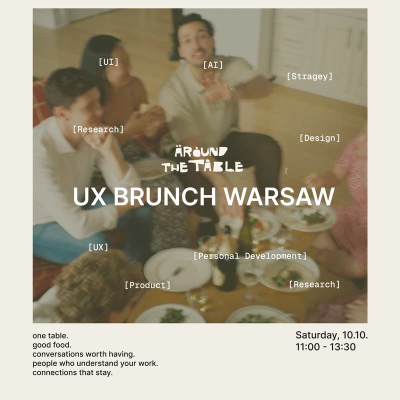 Cover Image for Around the Table: UX Brunch Warsaw