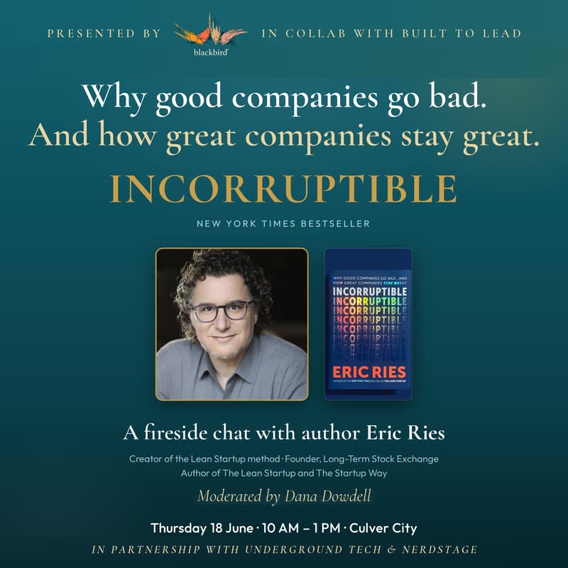 Cover Image for Breakfast with Eric Ries: The Lean Startup Author on His New Book Incorruptible