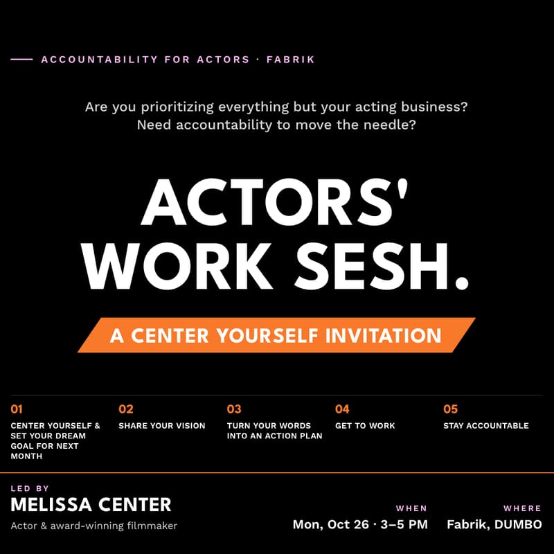 Cover Image for ACTOR'S WORK SESH