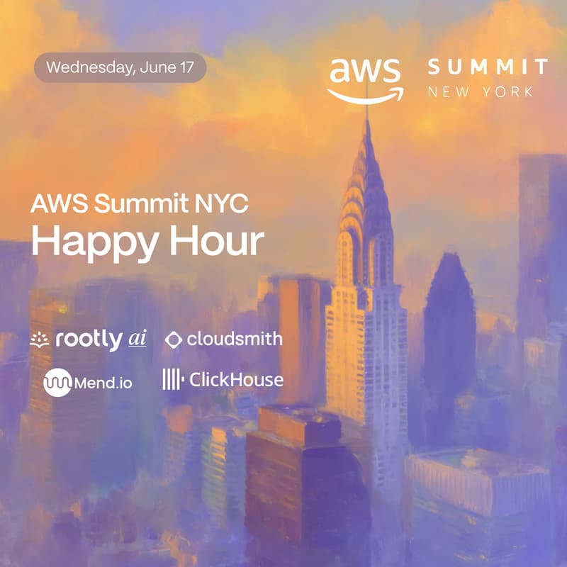 Cover Image for AWS Summit NYC w/ Rootly AI, Cloudsmith, Mend.io, Clickhouse and Docker