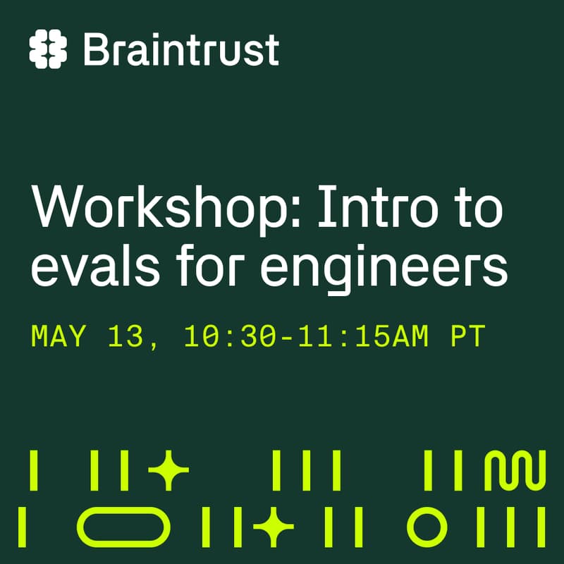 Cover Image for Online workshop: Intro to evals for engineers