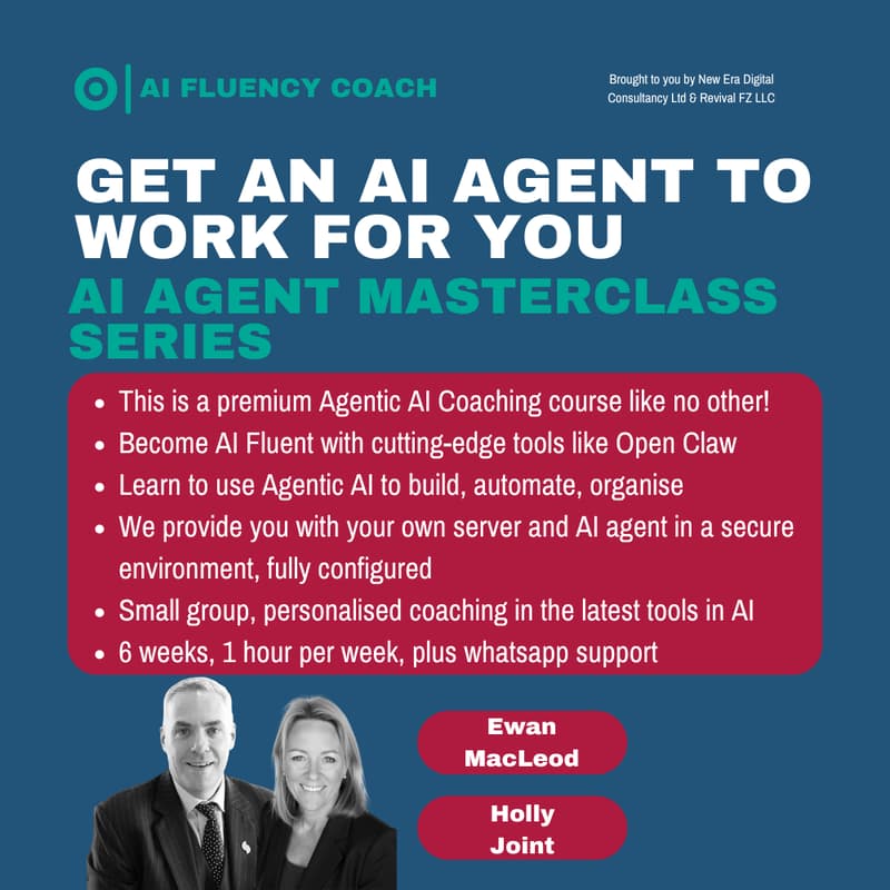 Cover Image for AI AGENT MASTERCLASS SERIES 19th August 2026