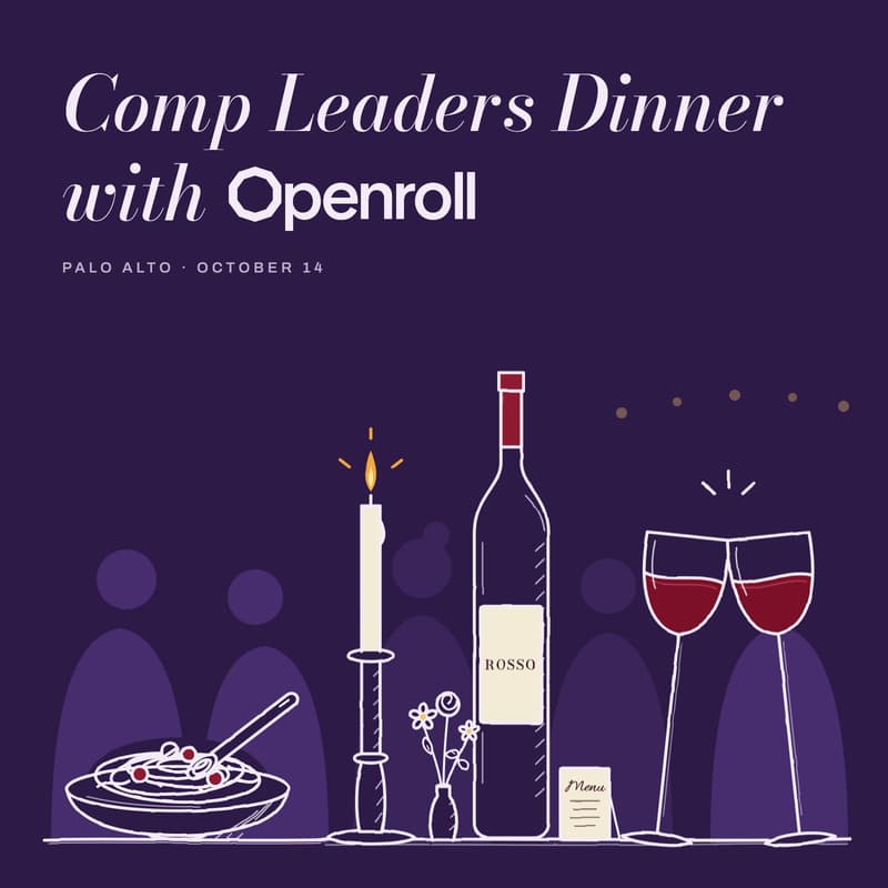 Cover Image for Openroll Dinner for Bay Area Compensation Leaders