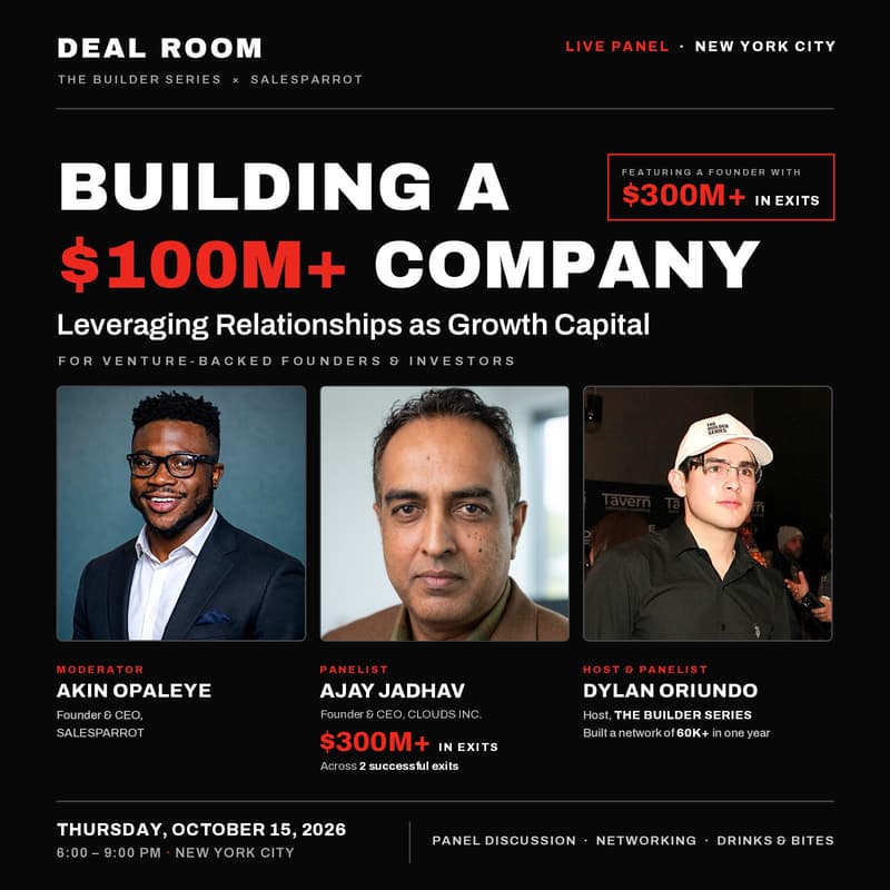 Cover Image for Relationships as Growth Capital: Lessons from a 2x Exited Founder ($300M+) | Hosted by The Builder Series