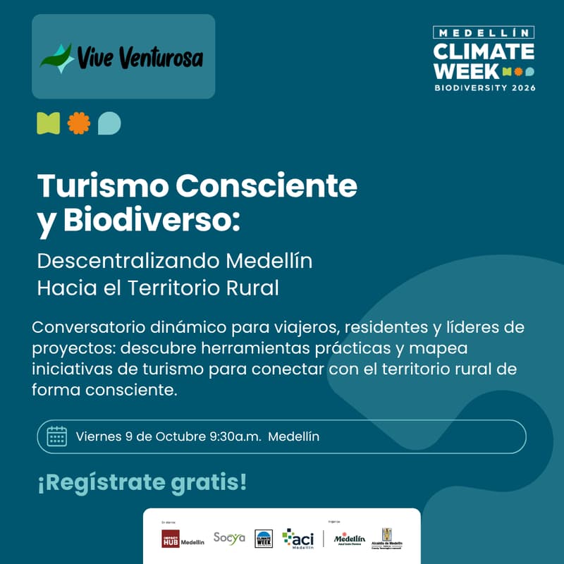 Cover Image for Turismo Consciente y Biodiverso: Descentralizando Medellín Hacia el Territorio Rural