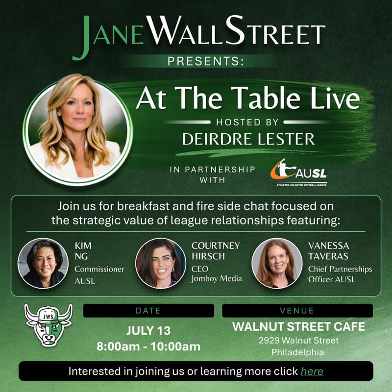 Cover Image for JaneWallStreet Presents: At The Table LIVE