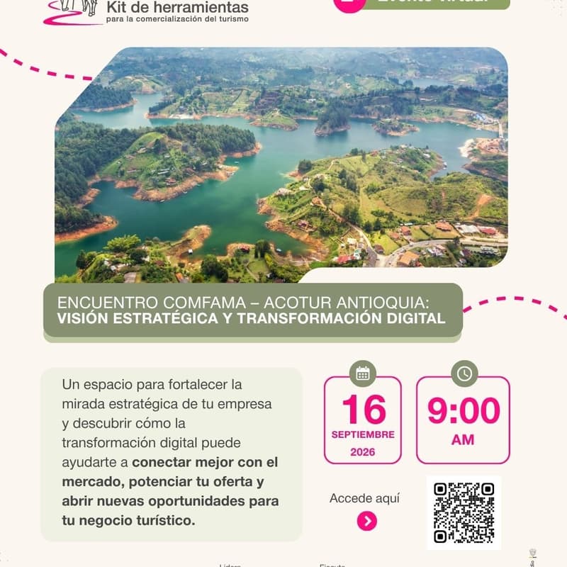 Cover Image for Primer Convite | La Fonda del Arriero Encuentro Comfama – ACOTUR Antioquia: Visión Estratégica y Transformación Digital.