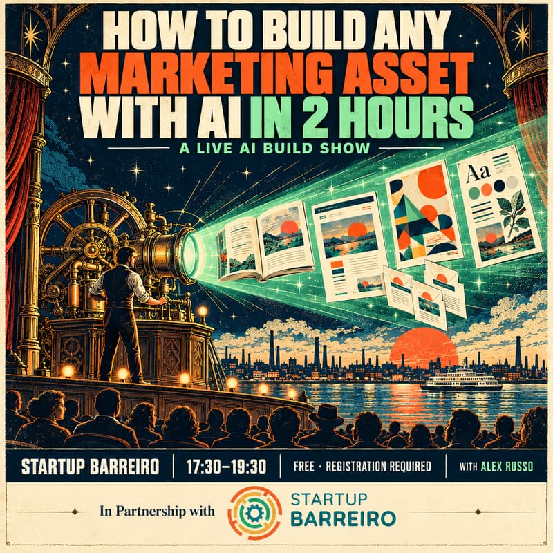Cover Image for How to Build Any Marketing Asset with AI in 2 Hours: A Live Build Show