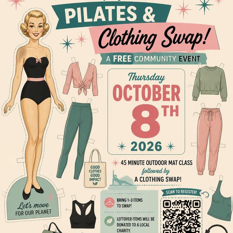 Cover Image for Pilates & Clothing Swap
