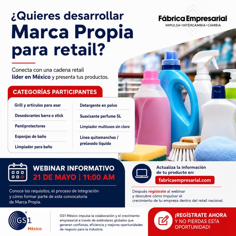Cover Image for Desarrolla tu Marca Propia para una cadena retail líder en México - Fábrica Empresarial