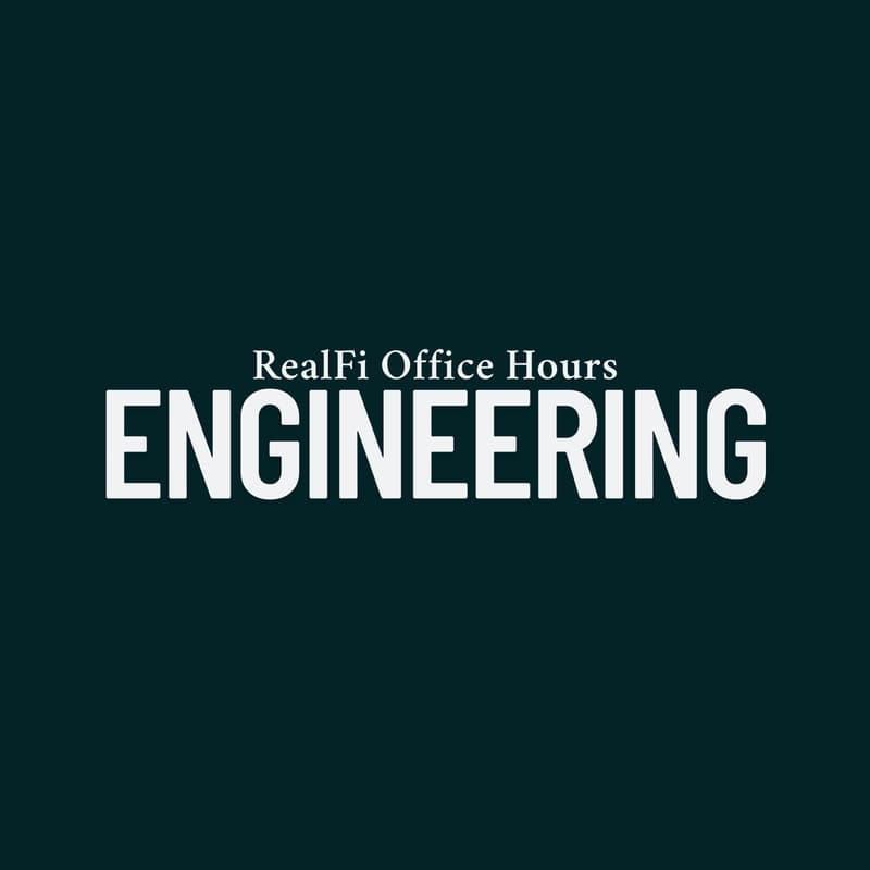 Cover Image for RealFi Office Hours #3: Engineering, with Jann and Nathan