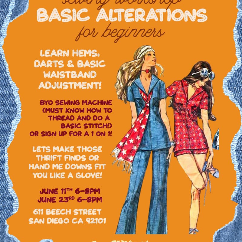 Cover Image for Sewing Basic Alterations for Beginners: June 11th
