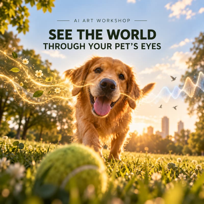 Cover Image for AI Art Workshop: See the World Through Your Pet’s Eyes