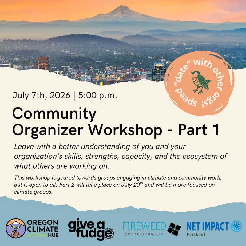 Cover Image for Community Organizer Workshop & Speed "Dating"