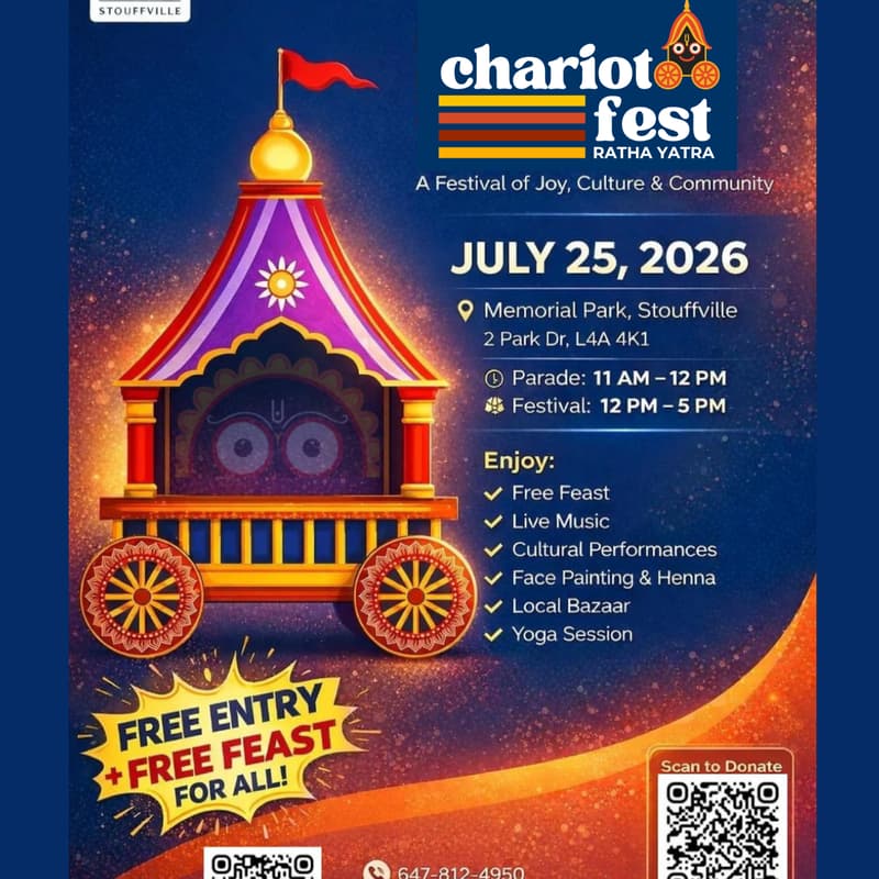 Cover Image for Chariot Fest - ISKCON Stouffville