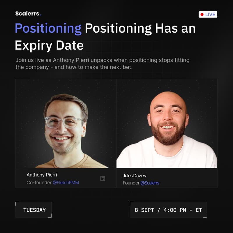 Cover Image for Positioning Has an Expiry Date - with Anthony Pierri (Fletch)
