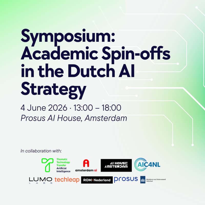 Cover Image for Symposium: Academic Spin-offs in the Dutch AI Strategy