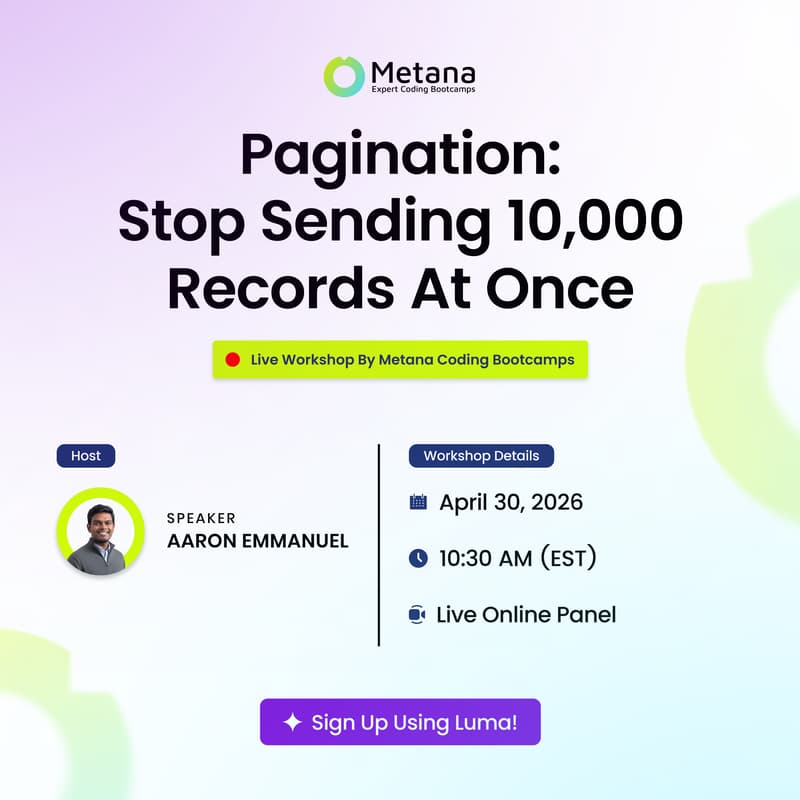 Cover Image for Pagination: Stop Sending 10,000 Records at Once