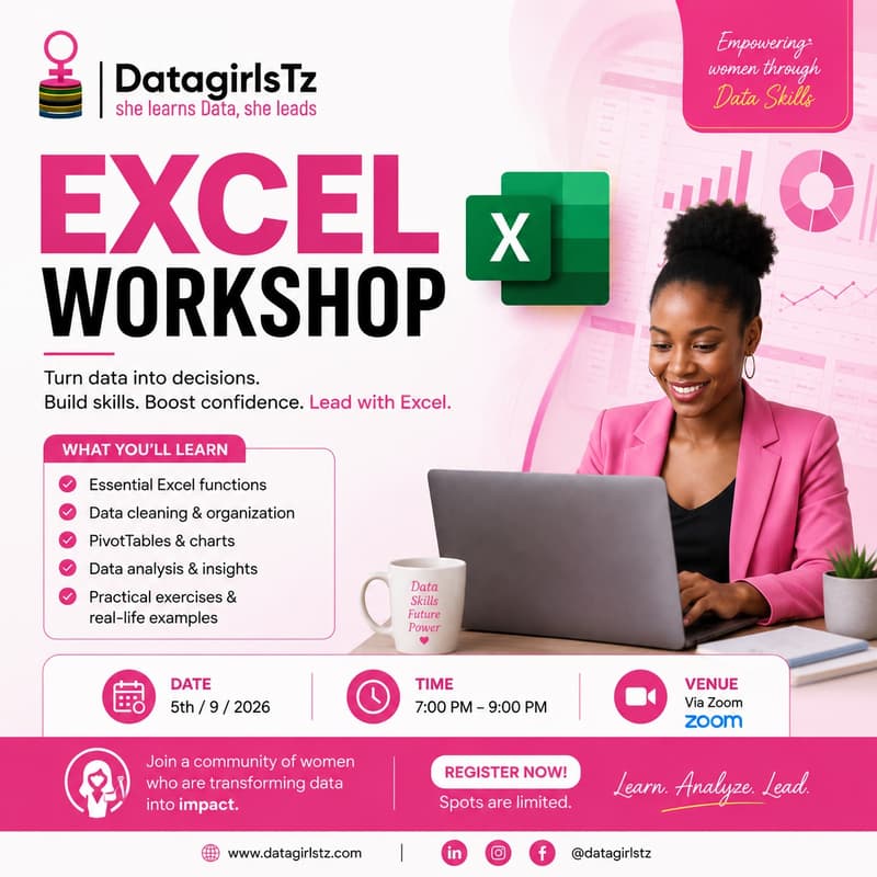 Cover Image for Datagirlstz Excel Workshop