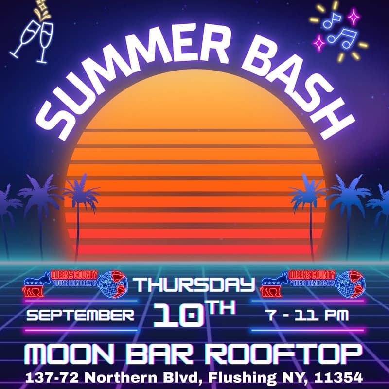 Cover Image for QCYD Summer Bash 2026 | Queens Young Dems