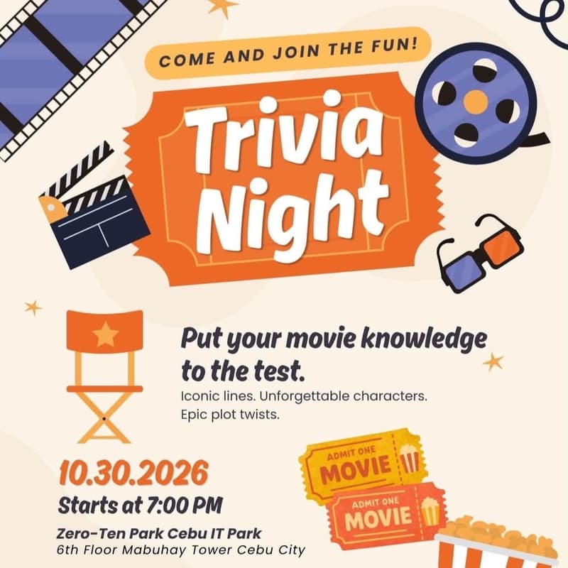 Cover Image for Game Night <> Zero-Ten Park IT Park: Trivia Night
