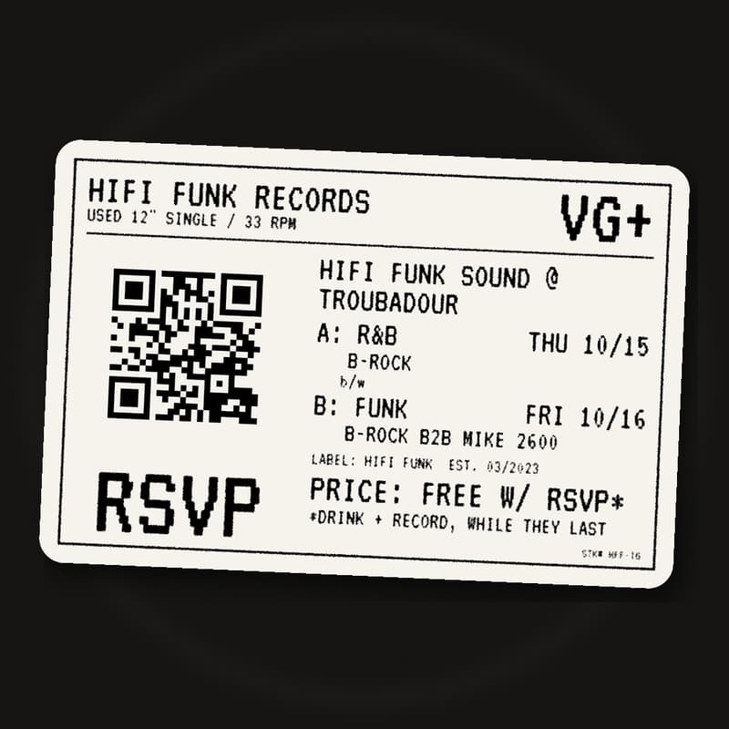 Cover Image for HiFi Funk: 2 nights (Thu+Fri) @ Troubadour