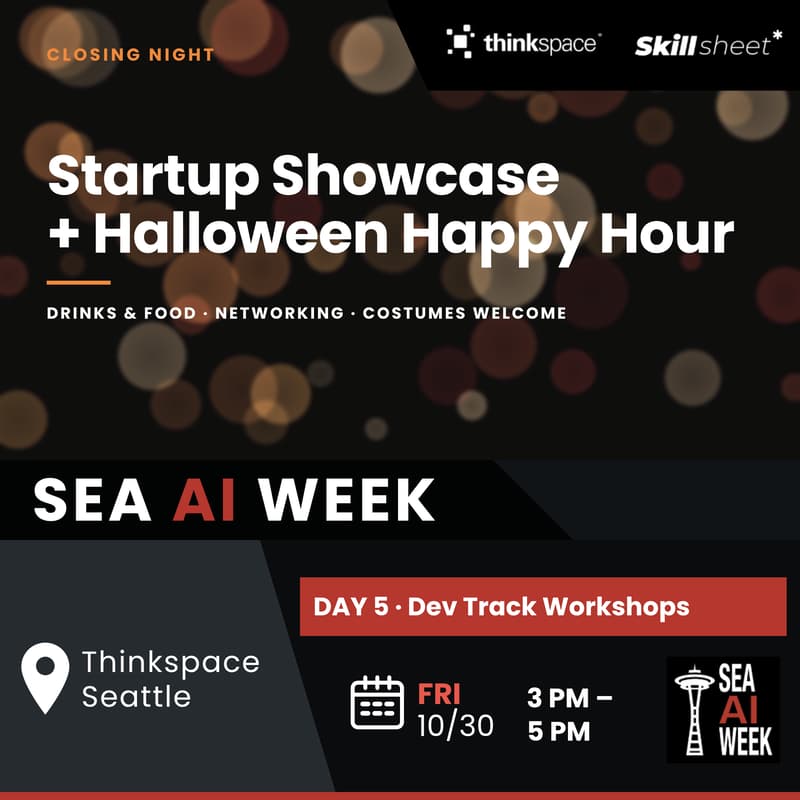 Cover Image for [SEA AI WEEK] H3 - Startup Showcase + Closing Halloween Happy Hour
